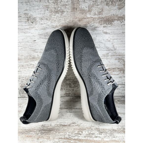 Men\'s Cole Haan 2.ZeroGrand Gray Stitchlite Wingtip Oxfords Sz 12M EUC! main image 3